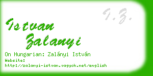 istvan zalanyi business card